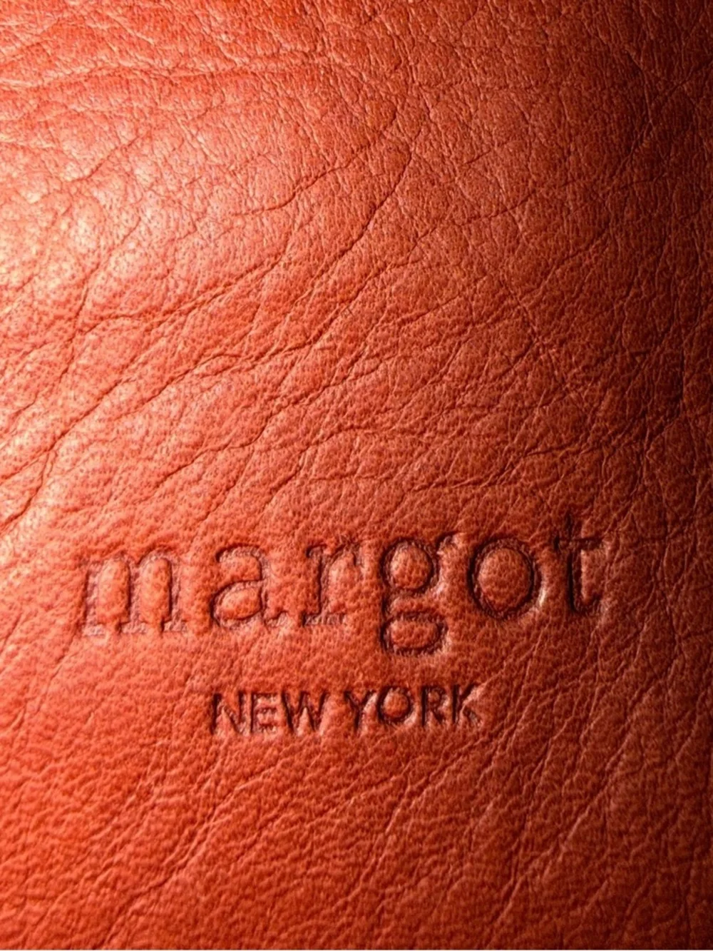 margot Leather Crossbody in Copper Red with Gold Hardware - Picture 6 of 6